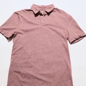H&M Polo Shirt Slim-fit SMALL Dark Pink/Red